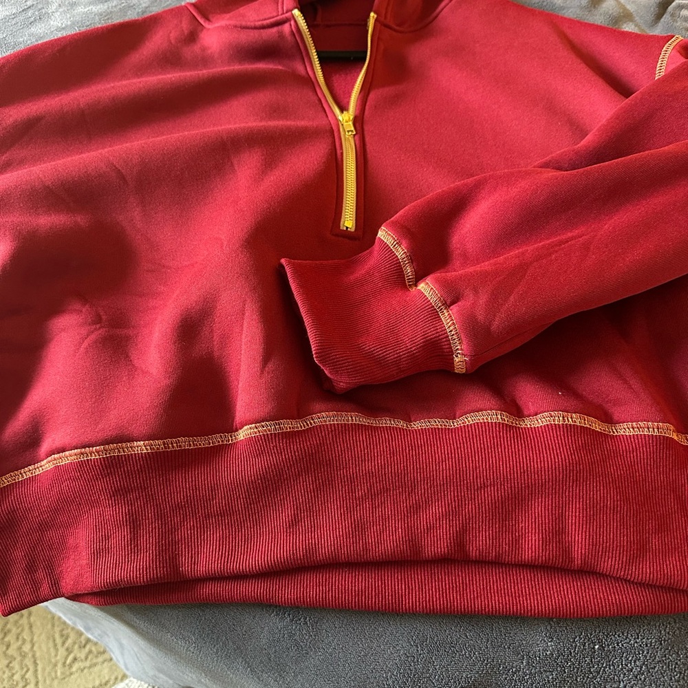 Women’s Red Half-Zip Hoodie